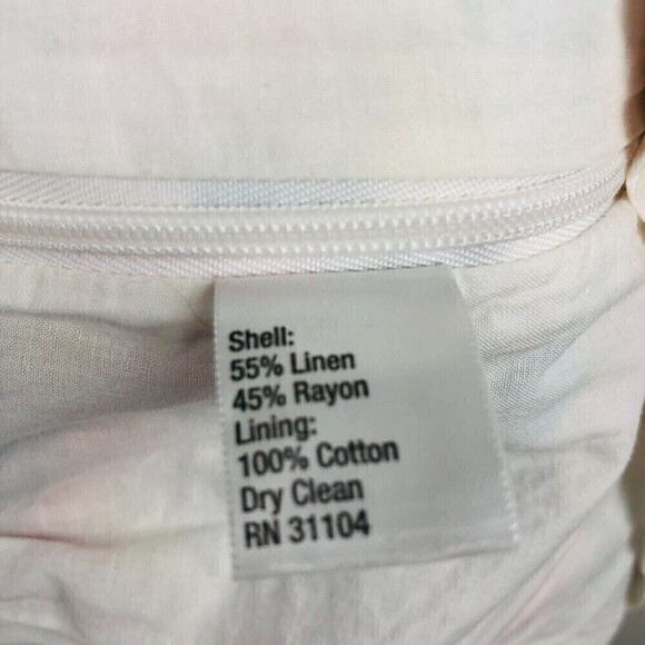 Cynthia Rowley Womens Pleated Lined Linen Blend Skirt Size 4 - Picture 11 of 11